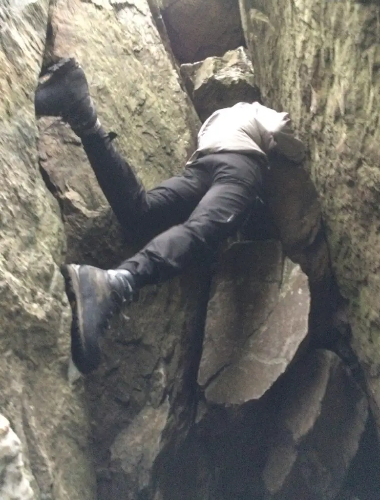 Attic Cave, Grade 2 Scramble on Dove's Nest Crag, The Lake District